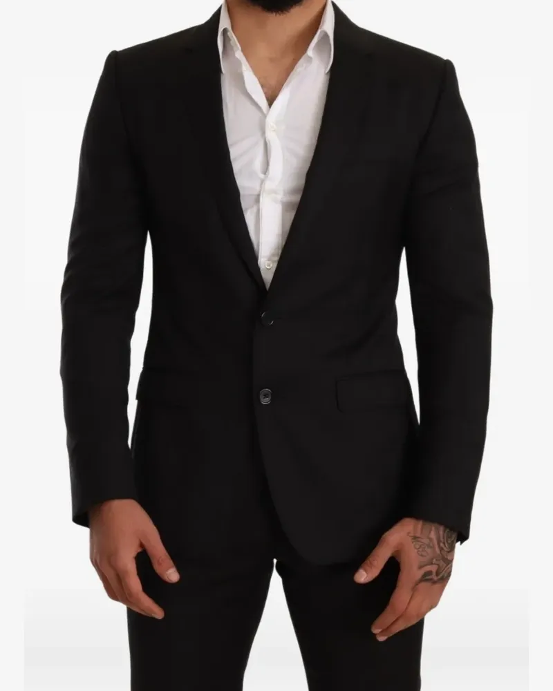Dolce & Gabbana Martini slim-fit single-breasted suit - Schwarz Schwarz