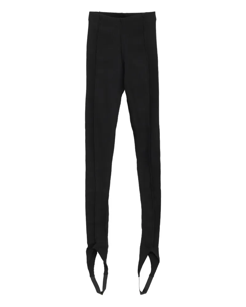 Baserange Gerippte Sync Leggings mit Steg - Schwarz Schwarz