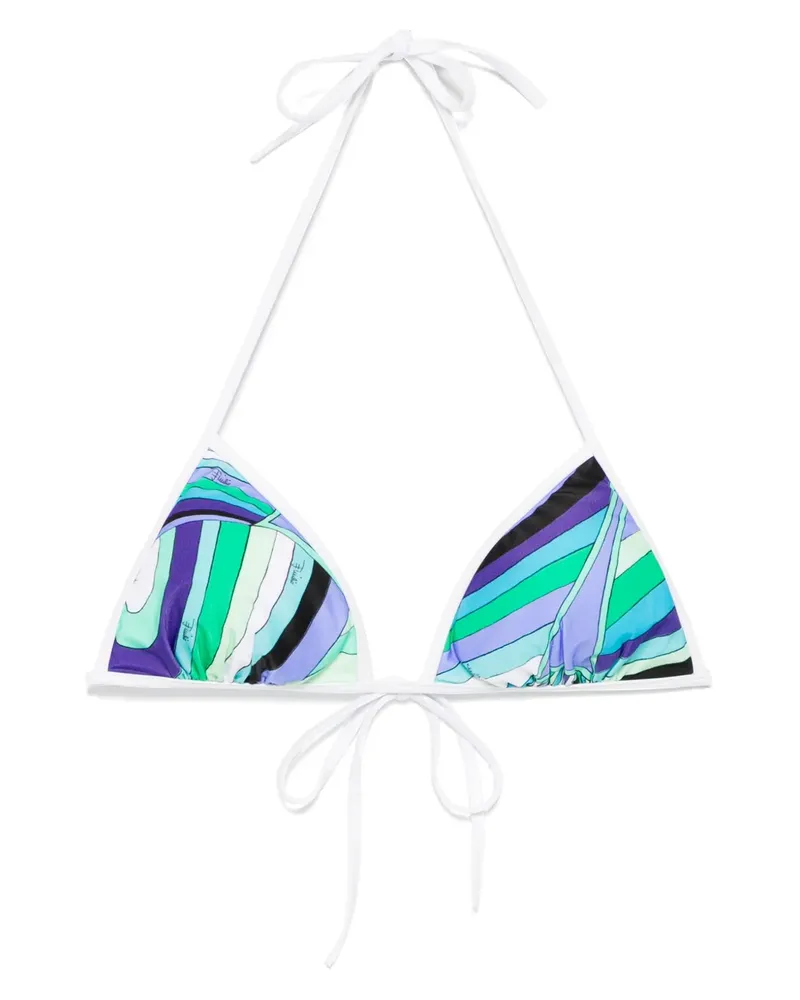 Emilio Pucci Bikinioberteil mit Print - Grün Grün