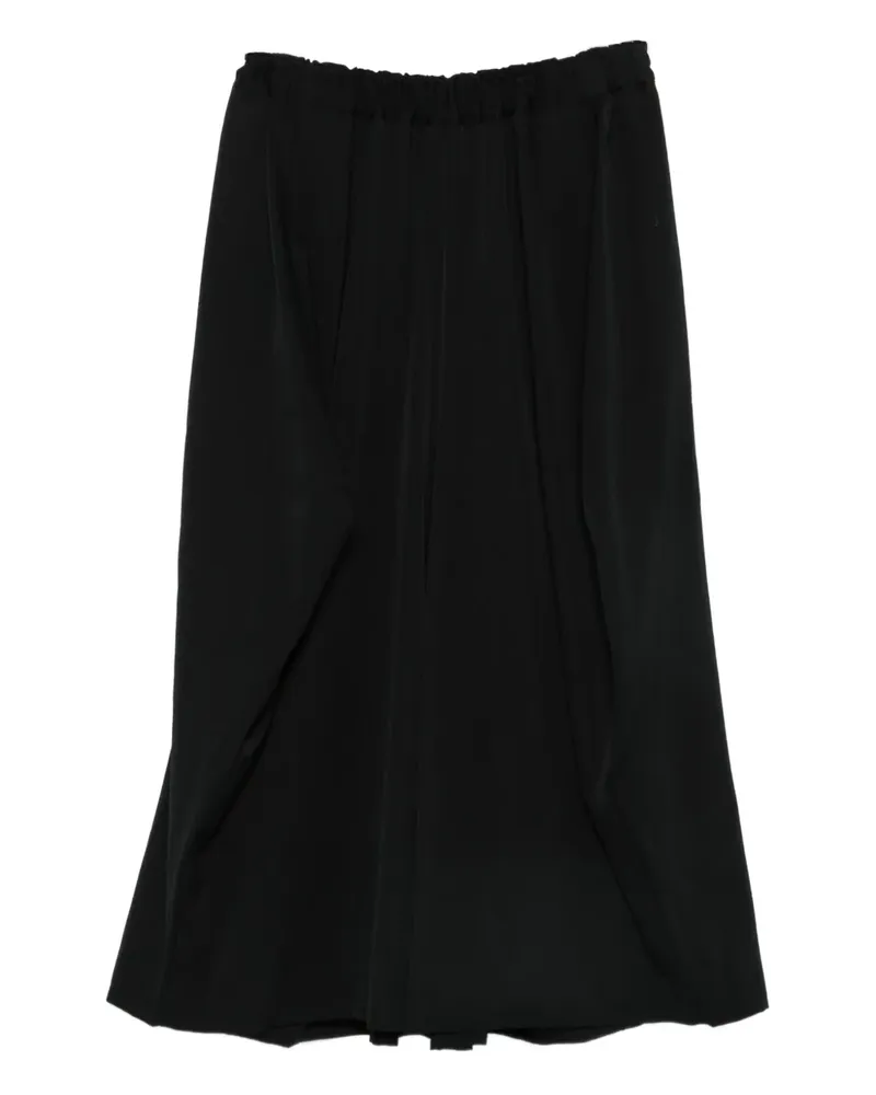 Comme des Garçons Palazzohose mit Stretchbund - Schwarz Schwarz