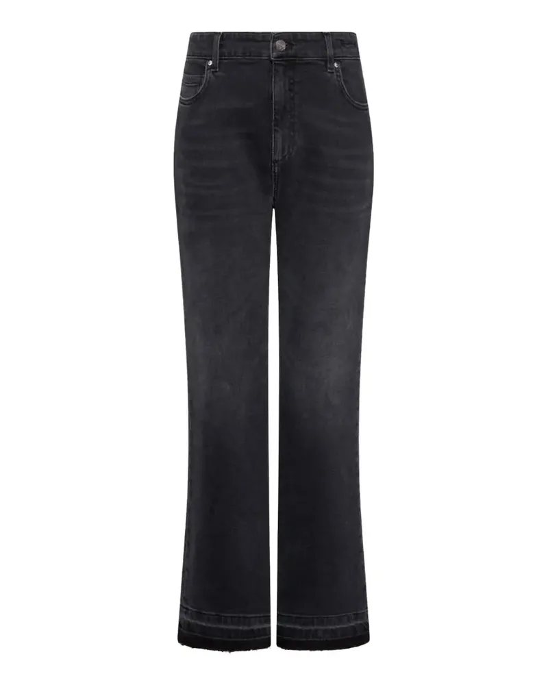 MARELLA Ausgeblichene Jeans mit offenem Saum - Schwarz Schwarz
