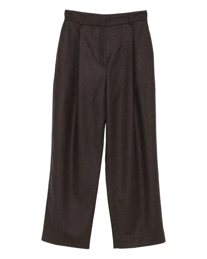 Kiton Hose mit Bundfalten - Braun Braun