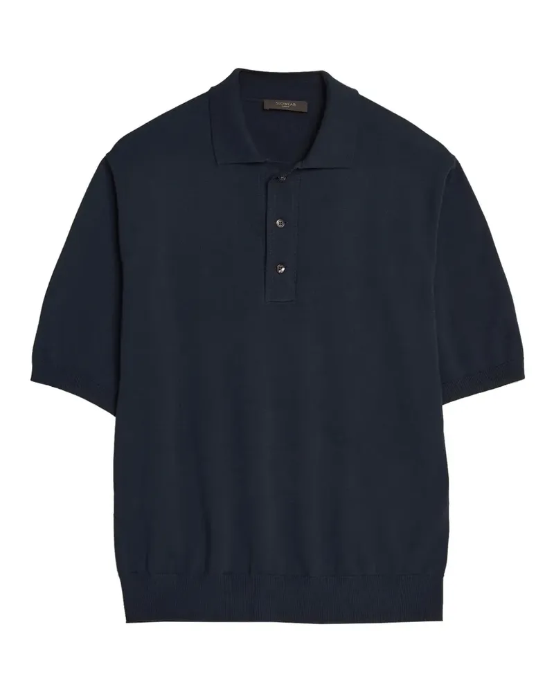 Zanone buttoned polo shirt - Blau Blau