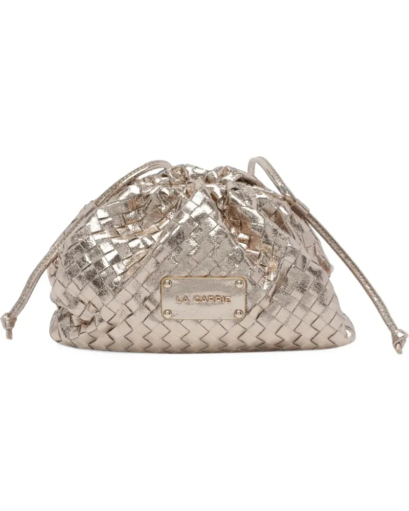 LA CARRIE woven cross body bag - Gold Gold