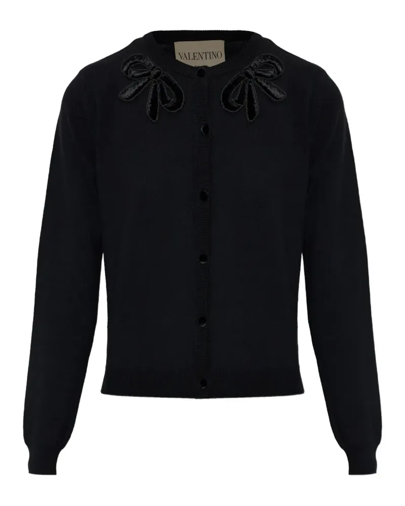 Valentino Garavani Cardigan mit Schleife - Schwarz Schwarz