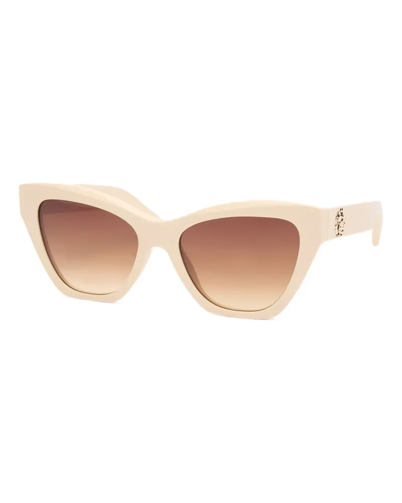 Roberto Cavalli Sonnenbrille mit Logo-Schild - Nude Nude