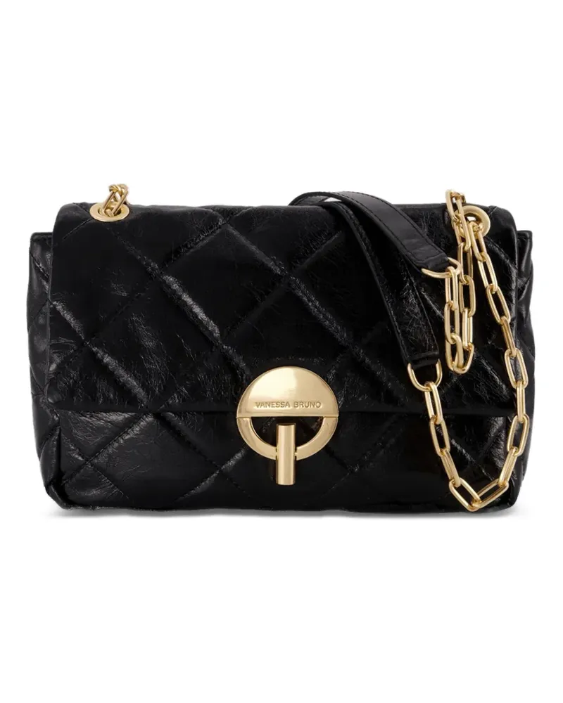 Vanessa Bruno Große Moon Schultertasche - Schwarz Schwarz