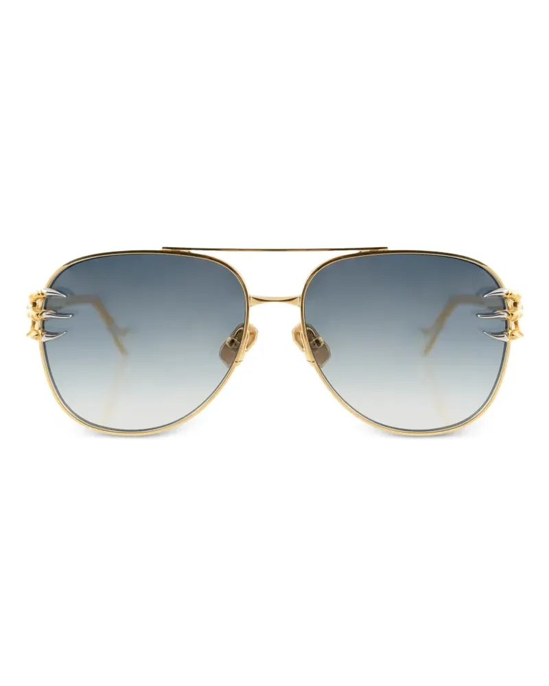 Anna-Karin Karlsson Claw Voyage navigator-frame sunglasses - Gold Gold