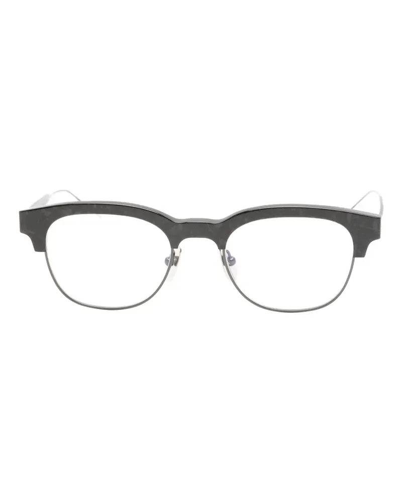 Thom Browne round-frame glasses - Schwarz Schwarz