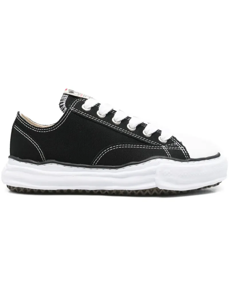 MIHARAYASUHIRO lace-up wool sneakers - Schwarz Schwarz