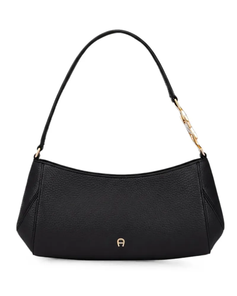 Aigner mini Jerzy pebbled shoulder bag - Schwarz Schwarz