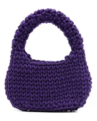 Nannacay Gestrickte Handtasche Violett