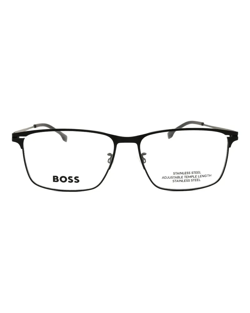HUGO BOSS rectangle-frame glasses - Schwarz Schwarz