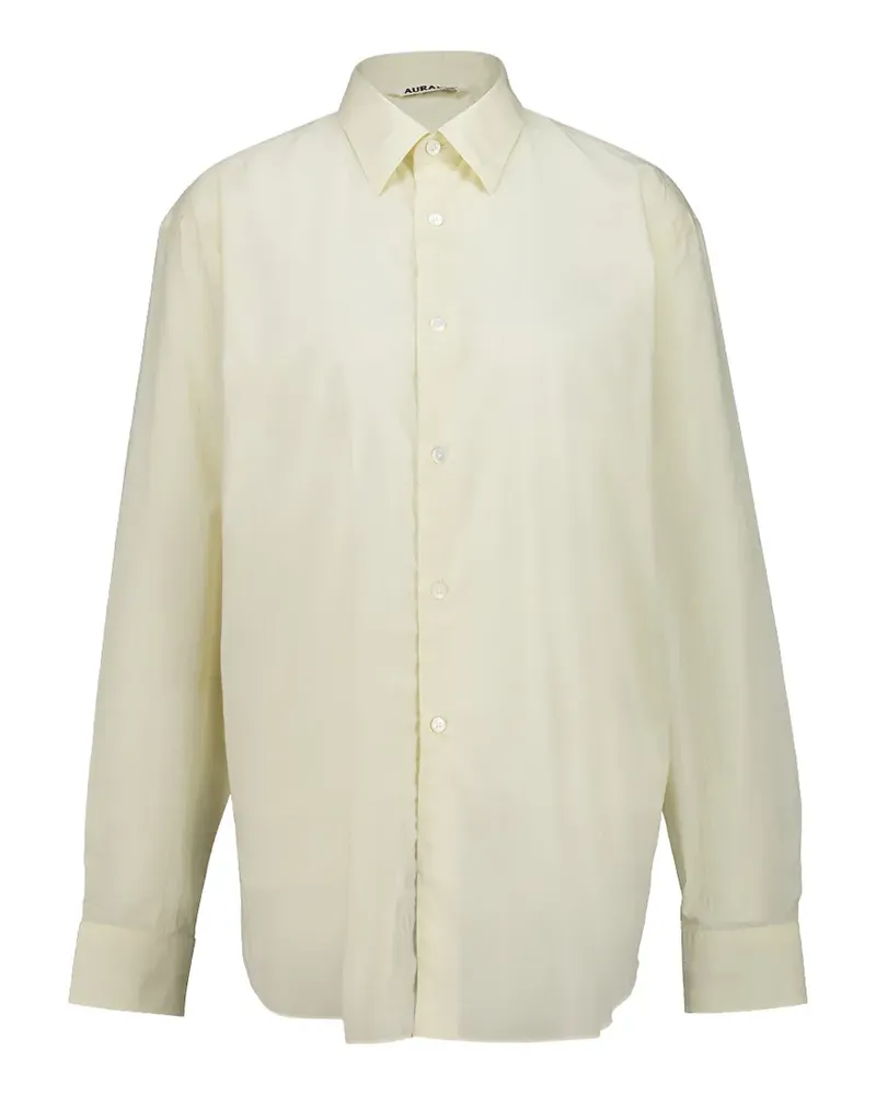 AURALEE cotton shirt - Nude Nude