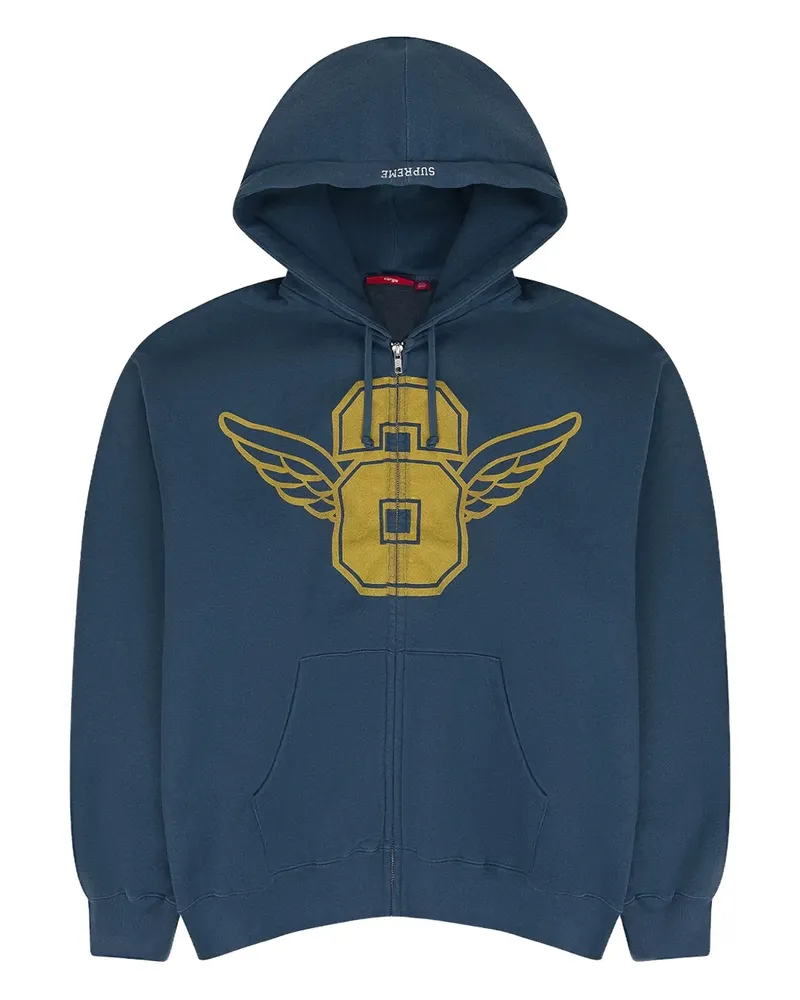 Supreme Being Wings zip-up hoodie - Blau Blau