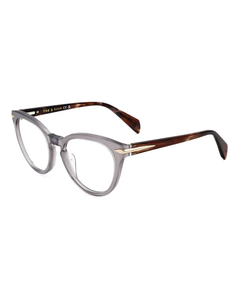 Rag & Bone Brille mit rundem Gestell - Grau Grau