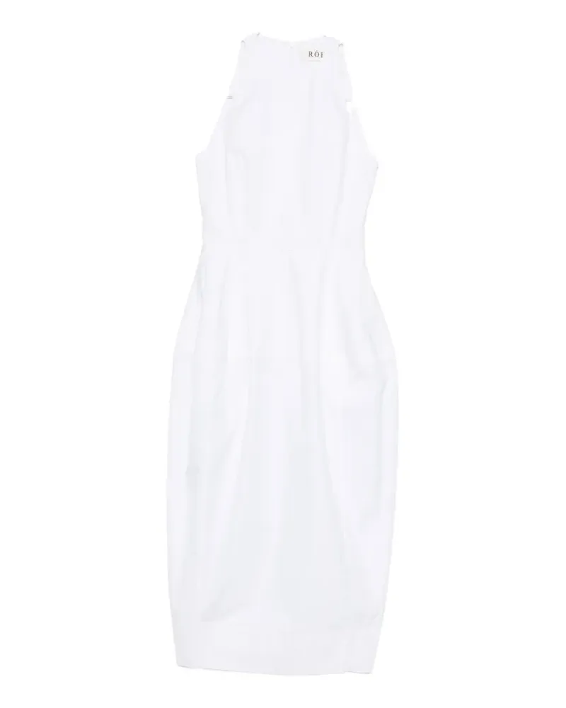 Róhe crew-neck midi dress - Weiß Weiß