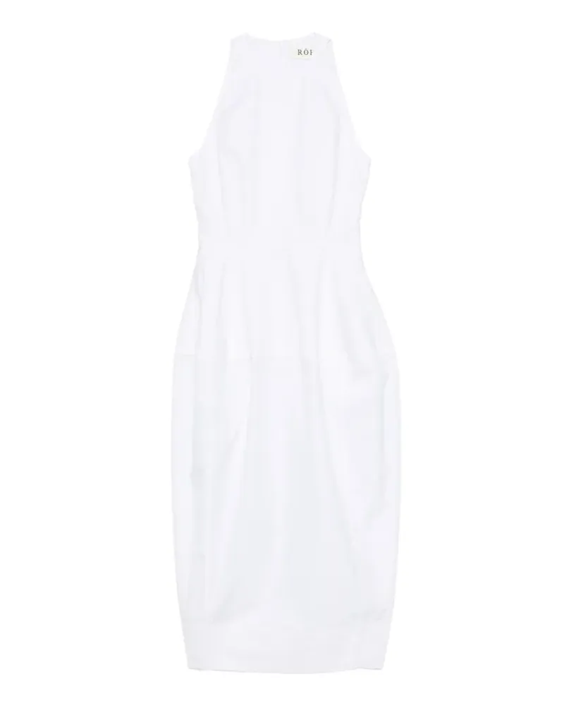 Róhe crew-neck midi dress - Weiß Weiß