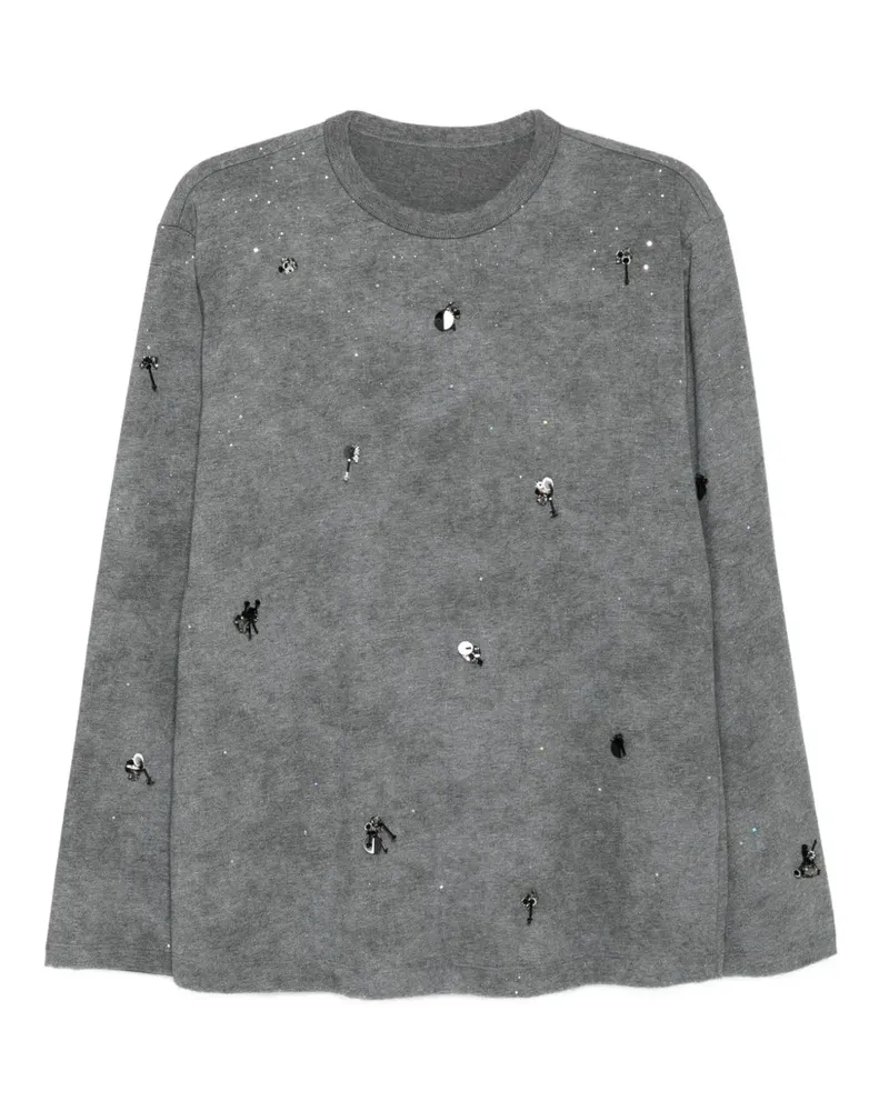 JNBY Klassisches Langarmshirt - Grau Grau