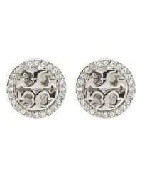 Tory Burch Ohrstecker mit Kristallen Silber