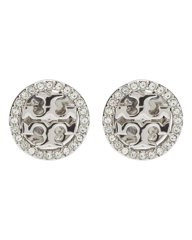 Tory Burch Ohrstecker mit Kristallen - Silber Silber