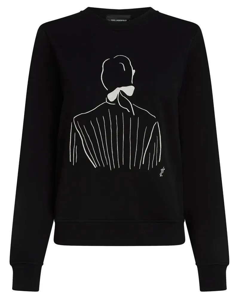 Karl Lagerfeld x Jorge Parra Sweatshirt - Schwarz Schwarz