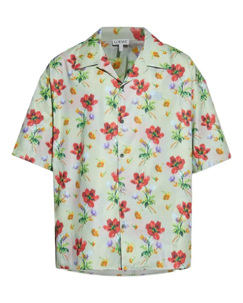 Loewe floral-print short-sleeve shirt - Grün Grün