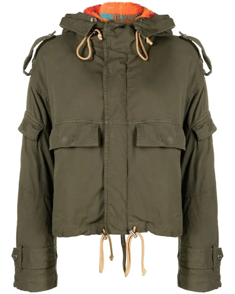 Dsquared2 Kapuzenjacke mit Fleece-Futter - Grün Grün