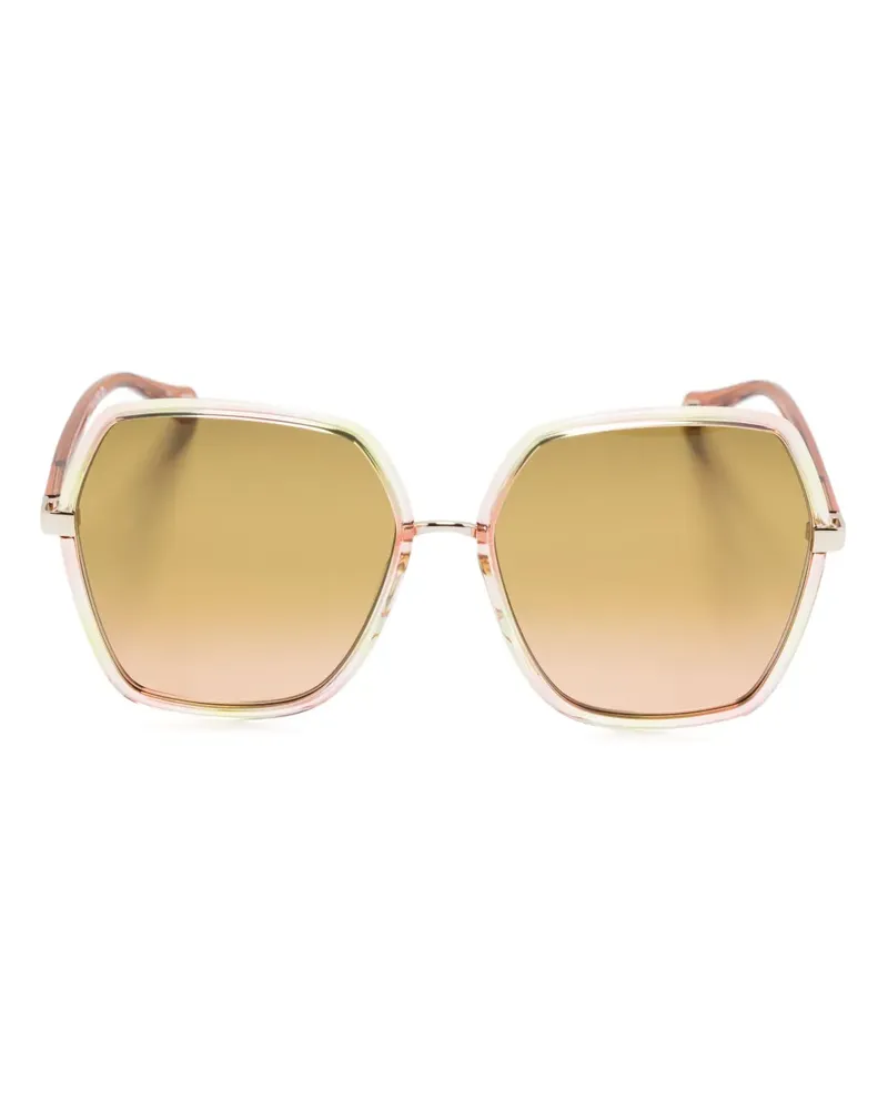 Chloé Sonnenbrille mit Oversized-Gestell - Orange Orange
