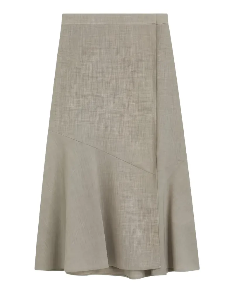 HUGO BOSS A-line melange midi skirt - Nude Nude