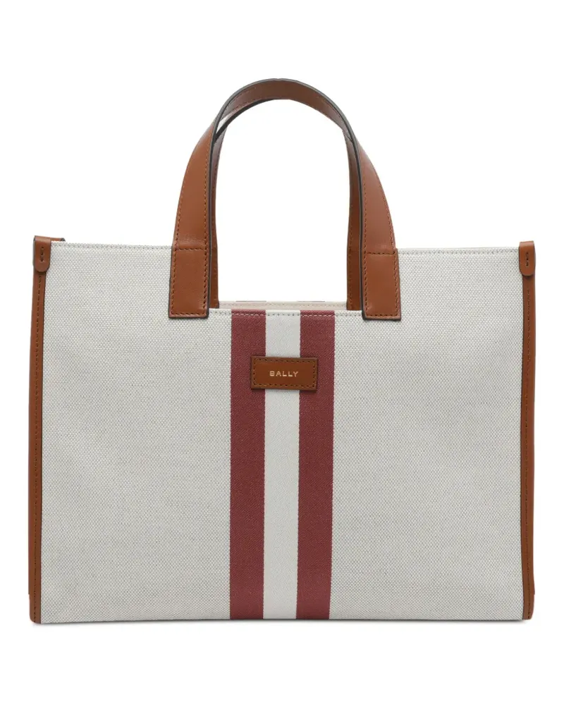 Bally Easy striped tote bag - Nude Nude