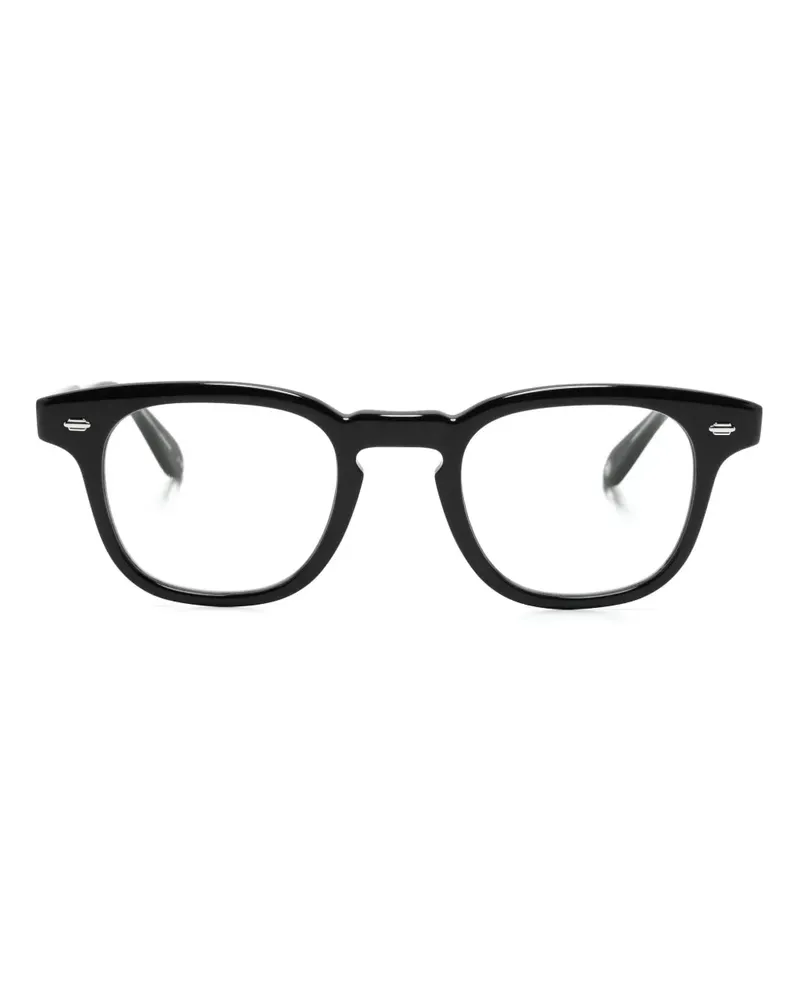 Garrett Leight Eckige Sherwood Brille - Schwarz Schwarz