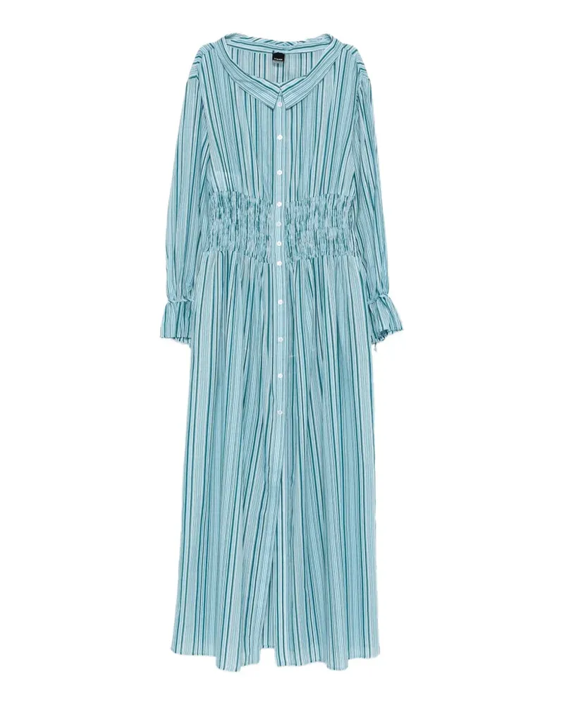 Pinko striped ruffle maxi dress - Blau Blau