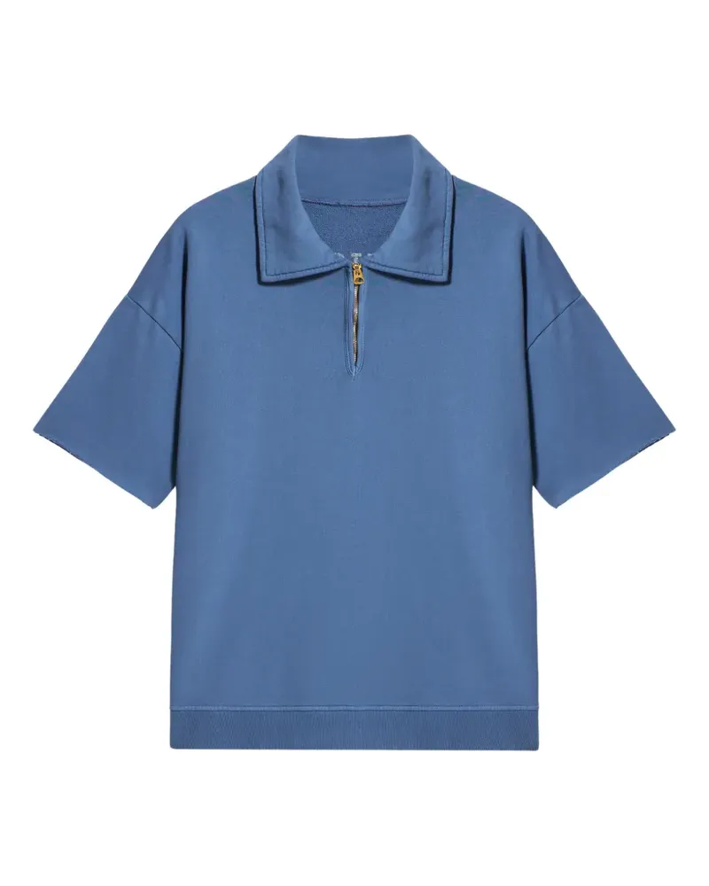 Fortela York zip polo shirt - Blau Blau