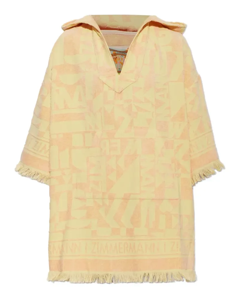 Zimmermann Solstice Minikleid aus Logo-Jacquard - Gelb Gelb