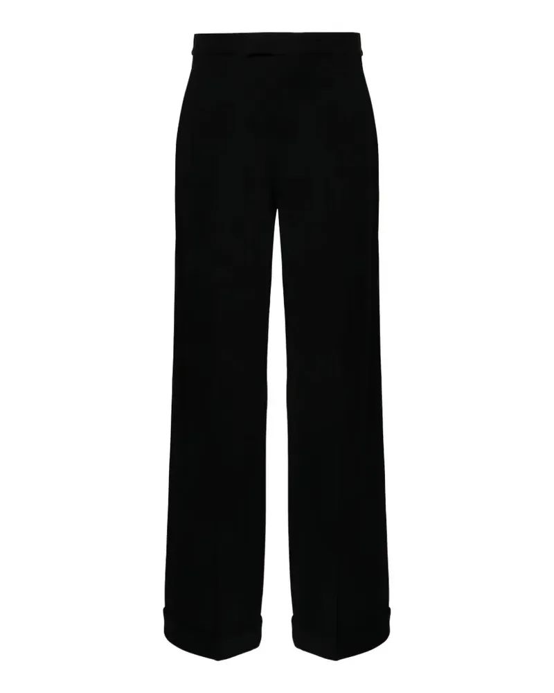 Brunello Cucinelli cuffed-hem tailored trousers - Schwarz Schwarz