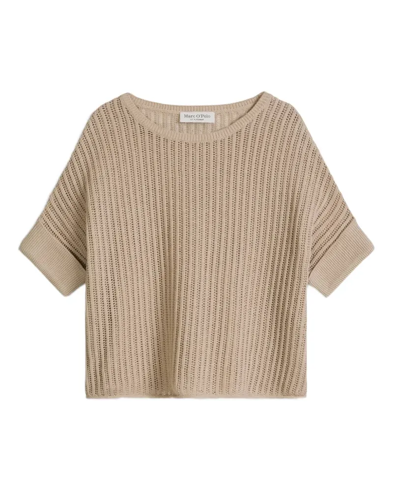 Marc O'Polo T-Shirt mit Rundhalsausschnitt - Nude Nude
