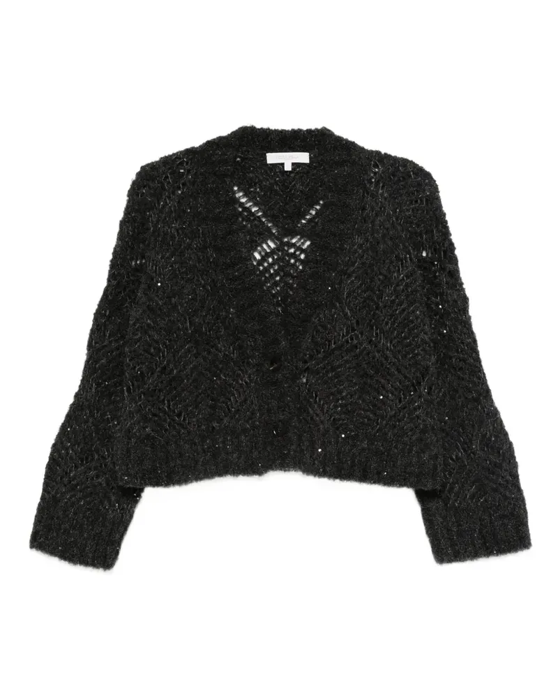Antonelli Firenze Cardigan mit V-Ausschnitt - Grau Grau