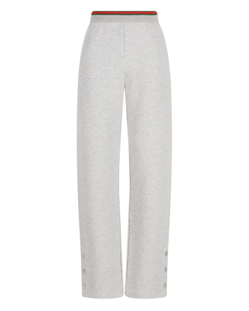 Gucci button-detail track pants - Grau Grau