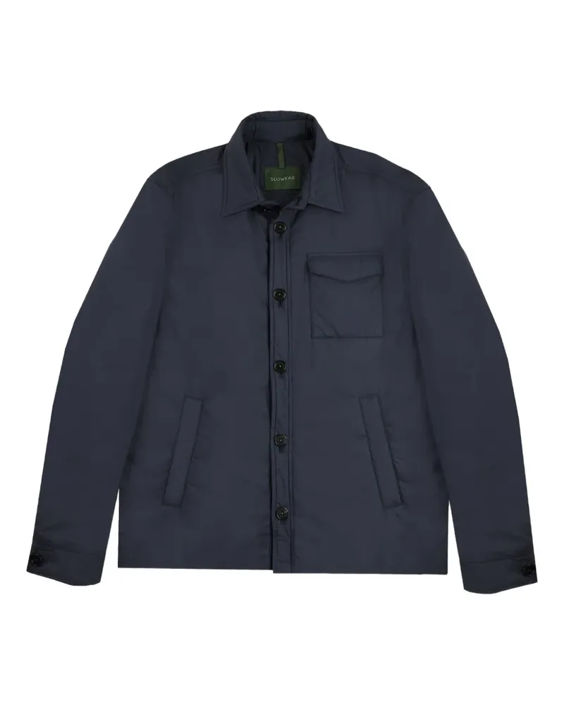 Slowear padded overshirt - Blau Blau