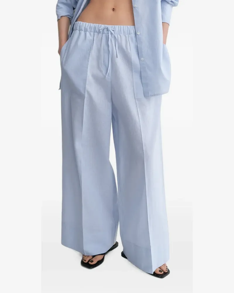 Totême Palazzohose mit Kordelzug - Blau Blau