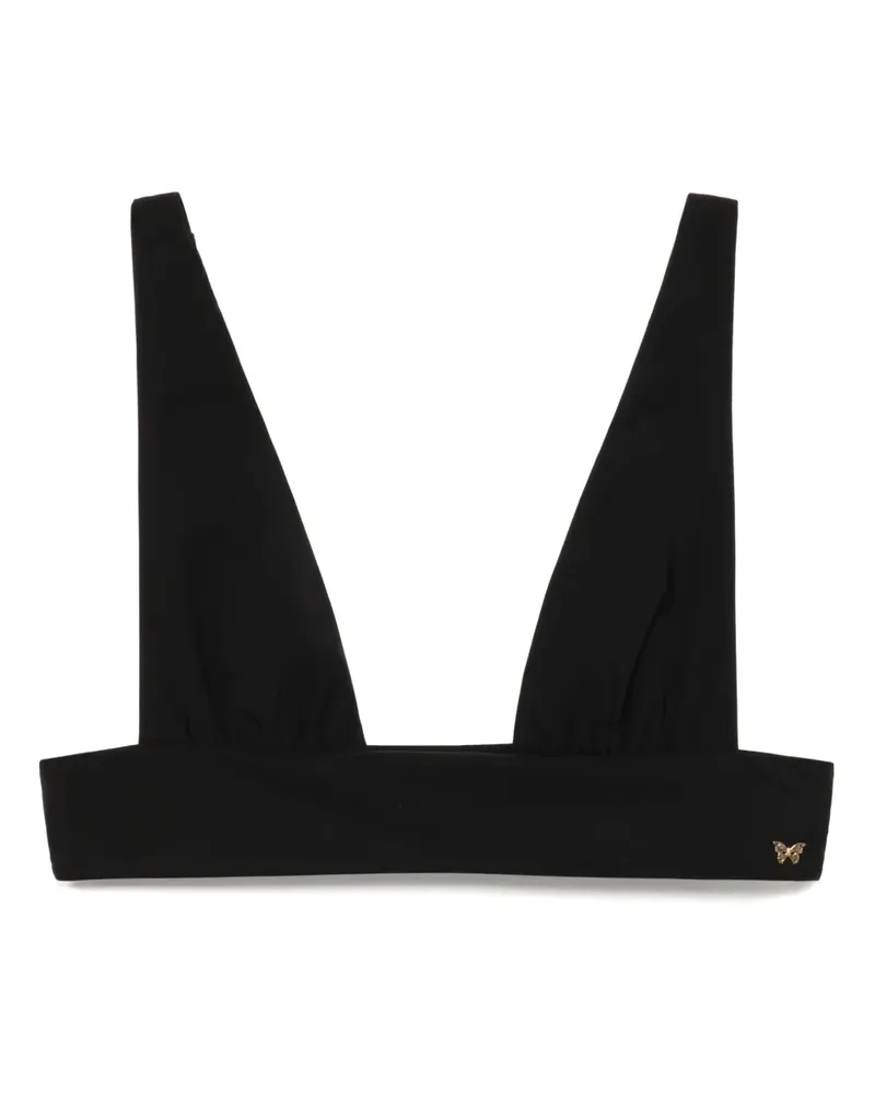 Kiki De Montparnasse Echauffe Bikinioberteil - Schwarz Schwarz