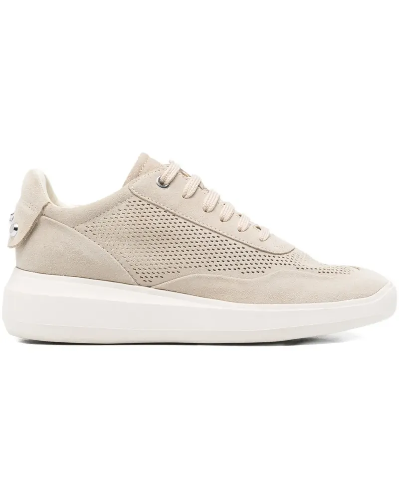 Geox perforated sneakers - Nude Nude