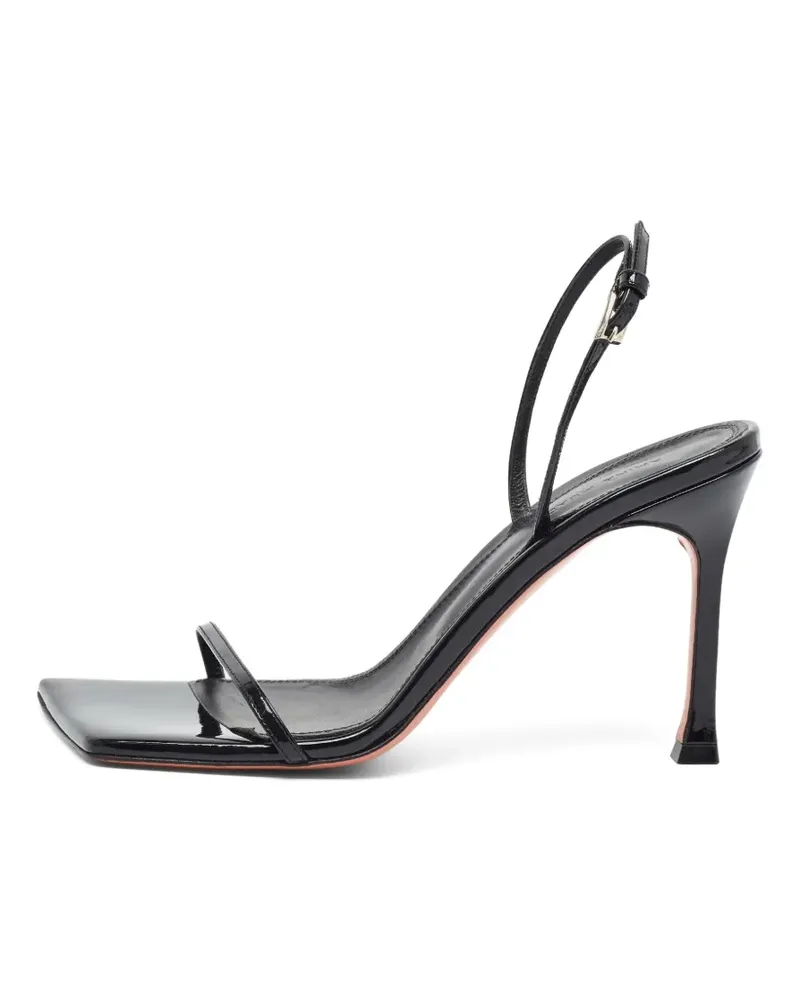 Amina Muaddi Maya Sandalen - Schwarz Schwarz