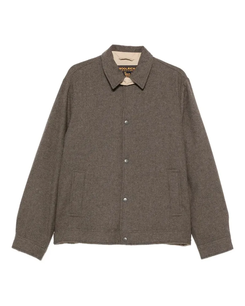 Woolrich button-fastening shirt jacket - Braun Braun