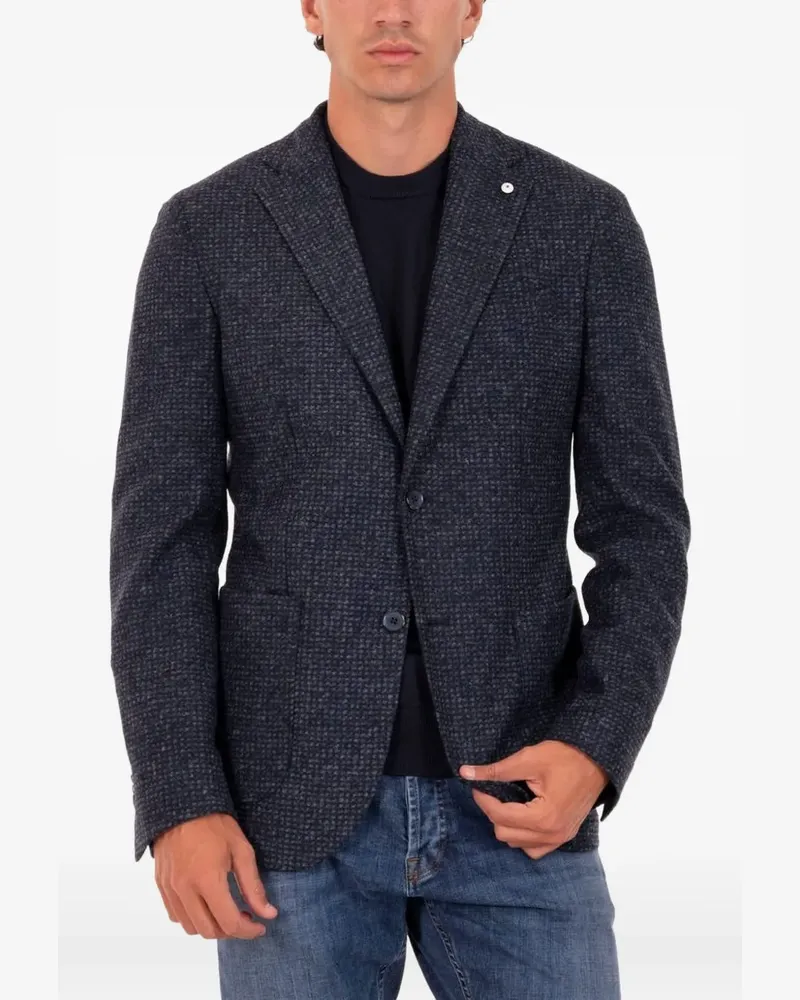 Luigi Bianchi Mantova Geknöpftes Sakko - Blau Blau