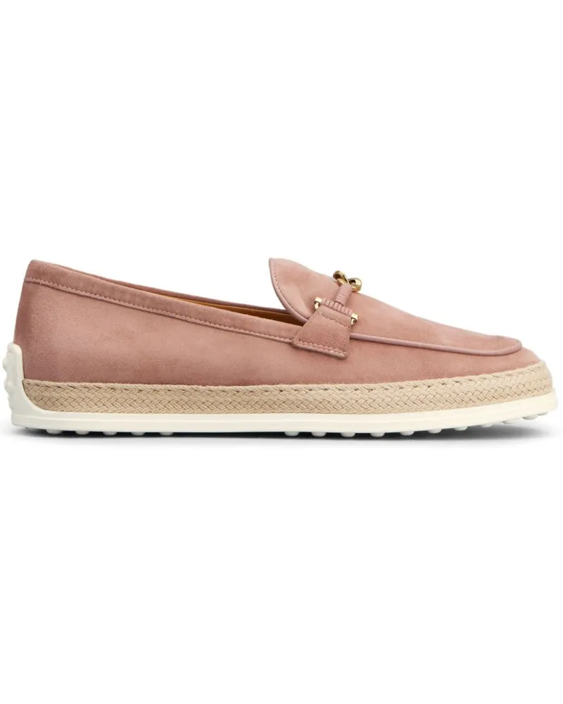 TOD'S Gomma Espadrilles aus Leder - Rosa Rosa