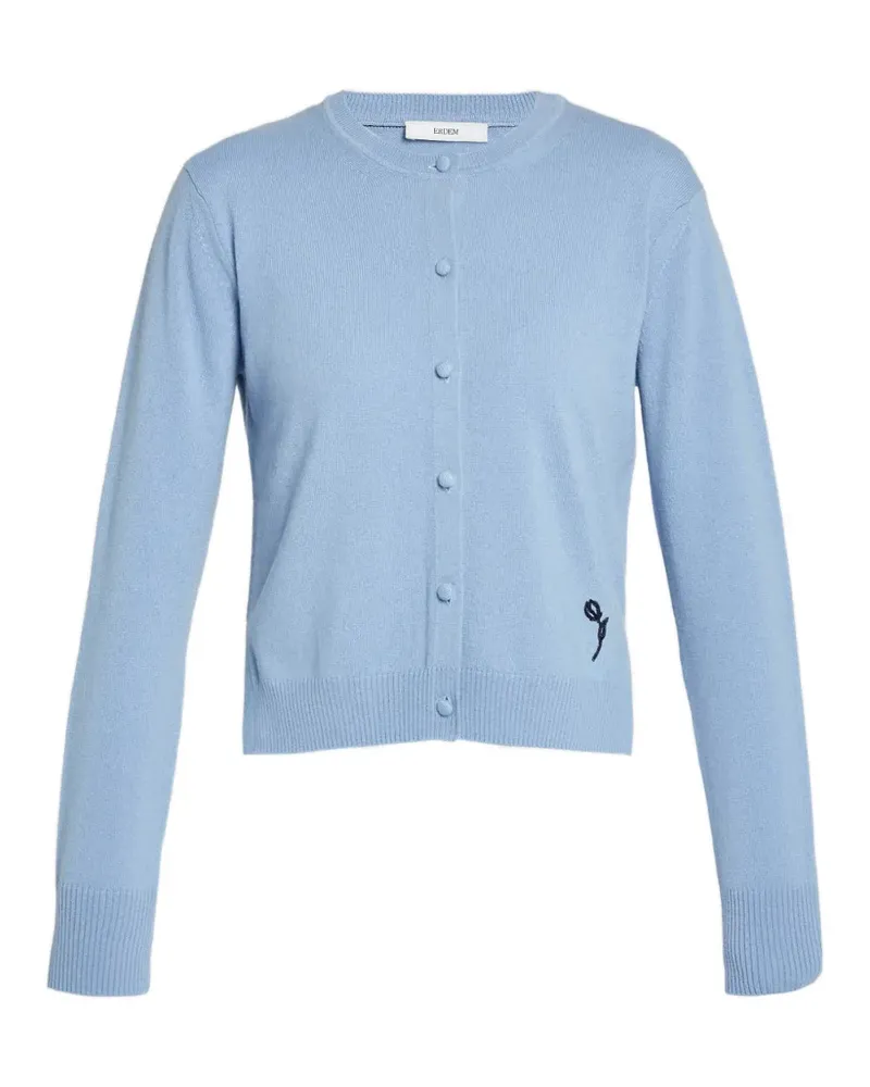 Erdem Cardigan mit rundem Ausschnitt - Blau Blau