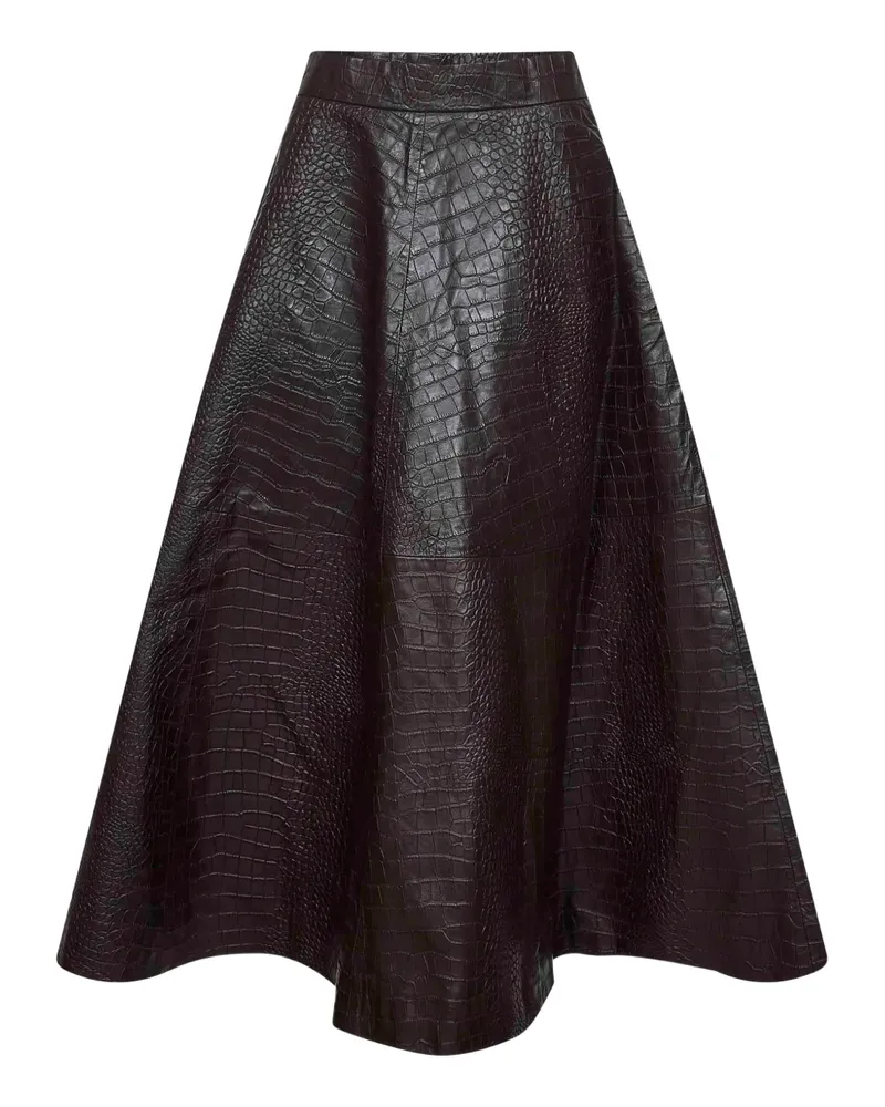 Róhe embossed midi skirt - Braun Braun