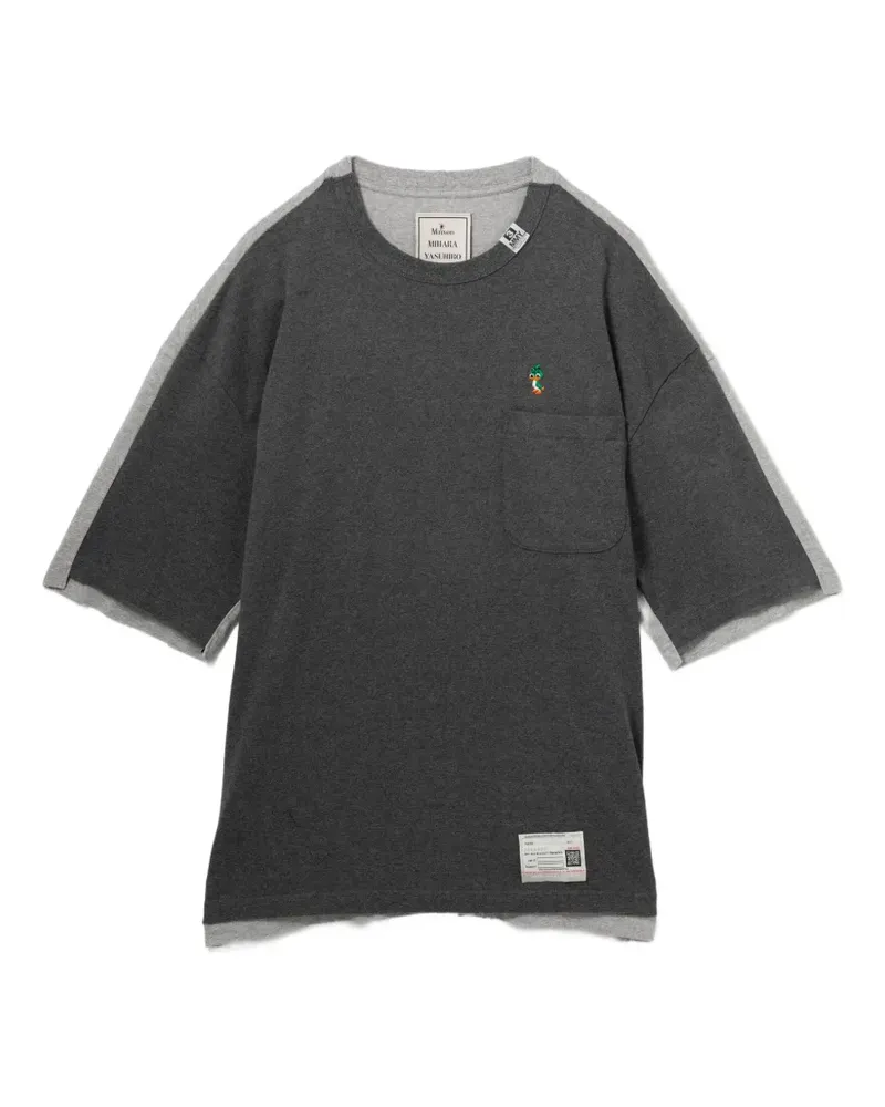 MIHARAYASUHIRO T-Shirt mit Logo-Stickerei - Grau Grau